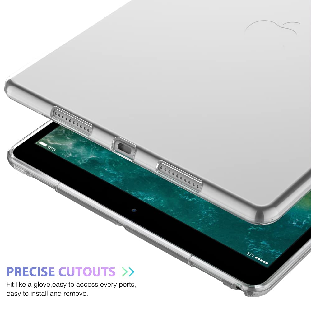 Puxicu Clear Case For Ipad Pro 9.7 (2016 Old Model), Slim Design Flexible Soft Tpu Protective Cover For Ipad Pro 9.7 Inch (Model
