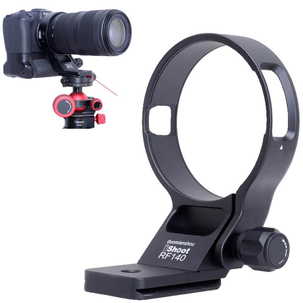Ishoot Metal Tripod Mount Ring Lens Collar Compatible With Canon Rf 100 400Mm F/5.6 8 Is Usm, Lens Support Holder Bracket Bottom
