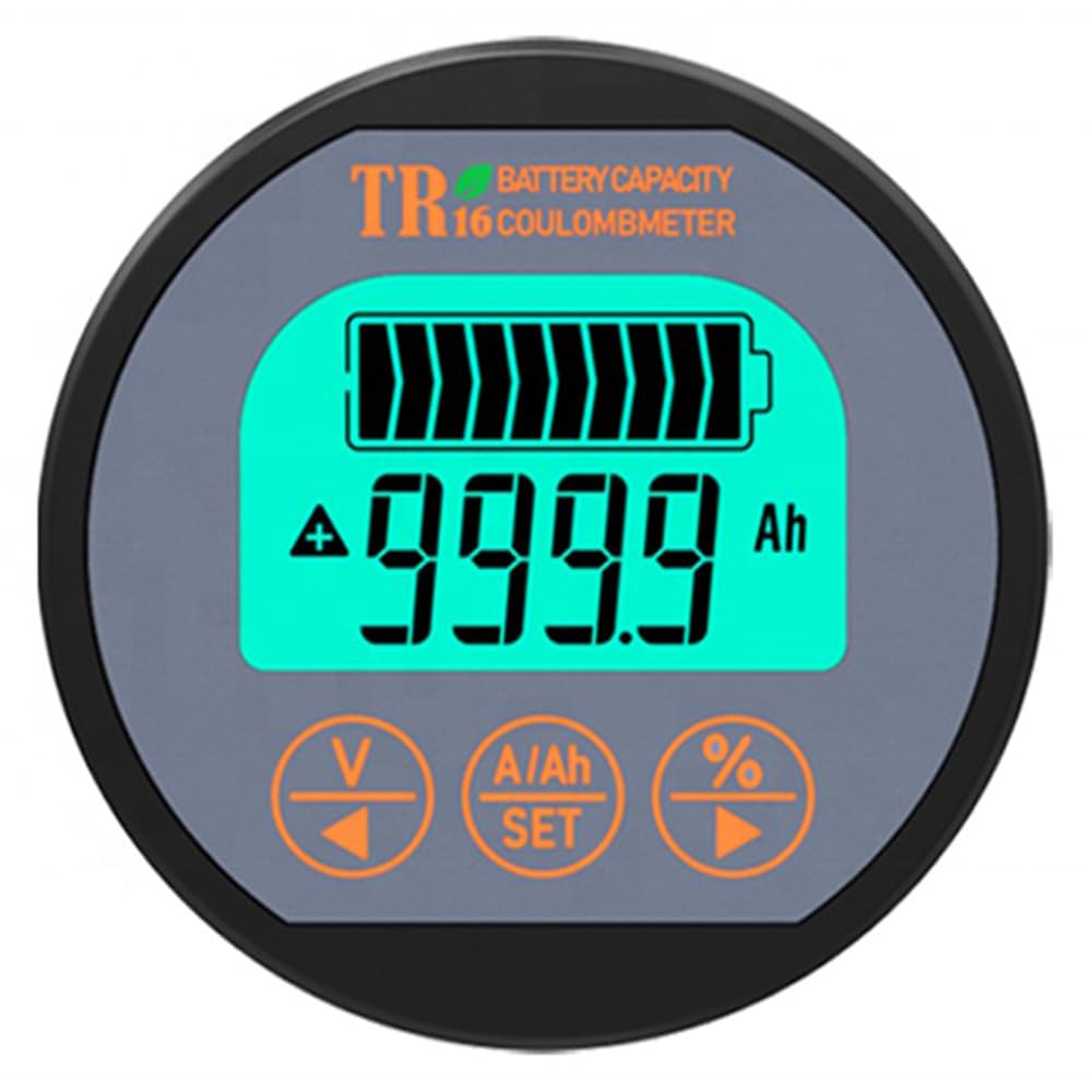 Aili Voltmeter Ammeter Voltage Current Meter Voltmeter Ammeter 100V 350A Caravan Rv Motorhome 999 Ah