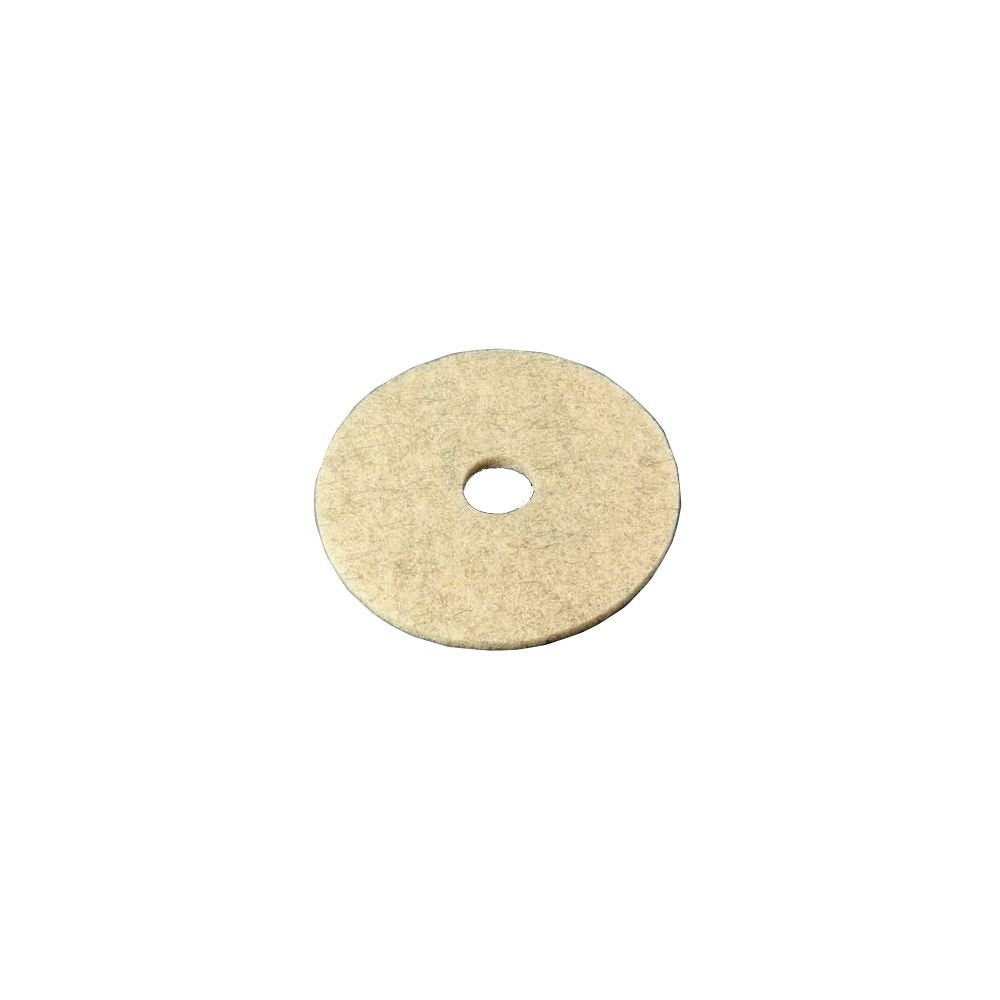 3M Natural Blend 17 In. Dia. Non Woven Natural/Polyester Fiber Floor Polishing Pad Tan