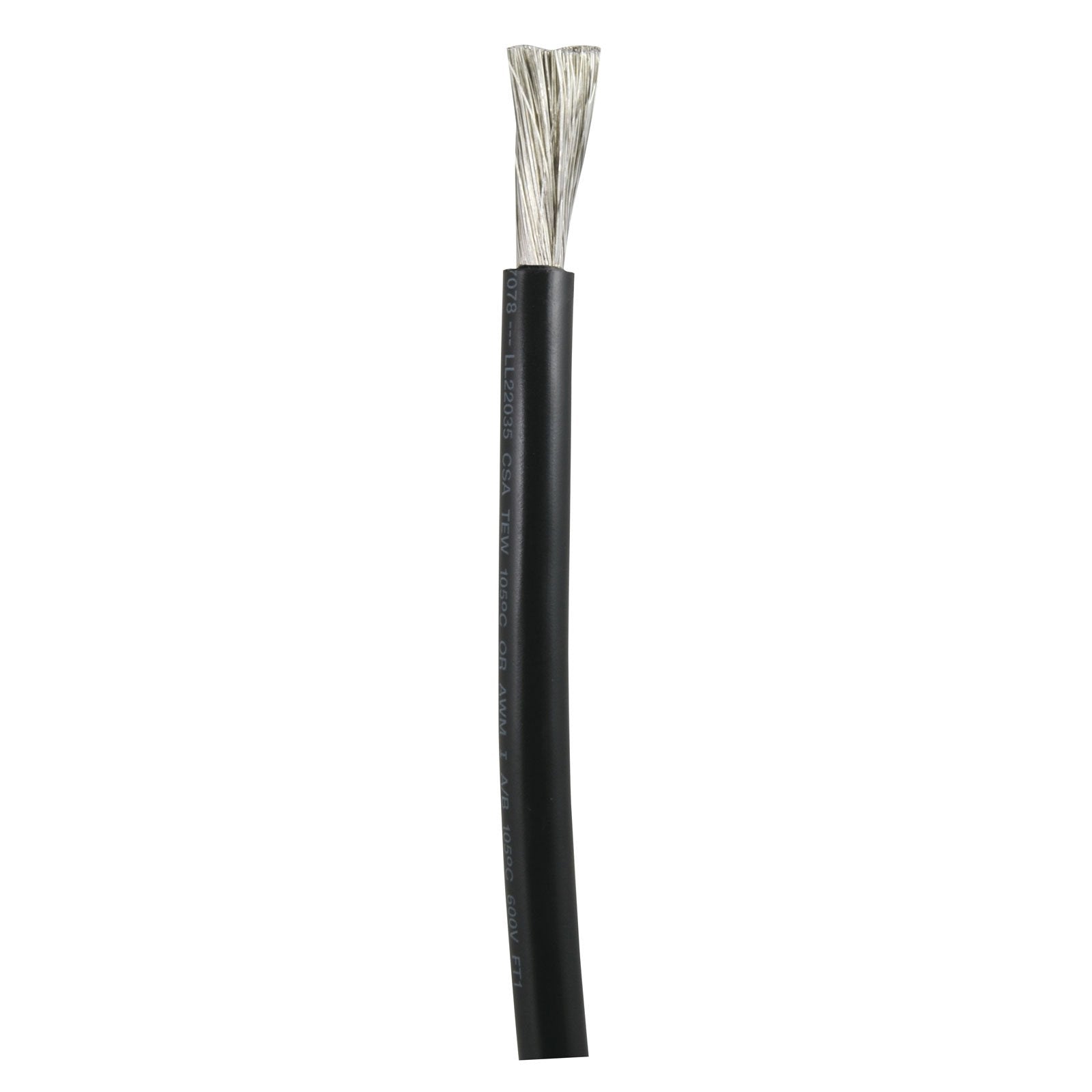 ANCOR MARINE GRADE 112025 Tinned Copper Wire, 6 AWG (13mm2), Black -250ft