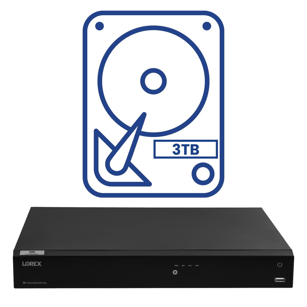 Lorex 4K 16 Camera Capable (Wired/Fusion Wifi) 3Tb Nvr System   Wired + Wireless Connectivity Capability, Remote Viewing, Local Storage & No Fees � Added Protection To Lorex Security Cameras