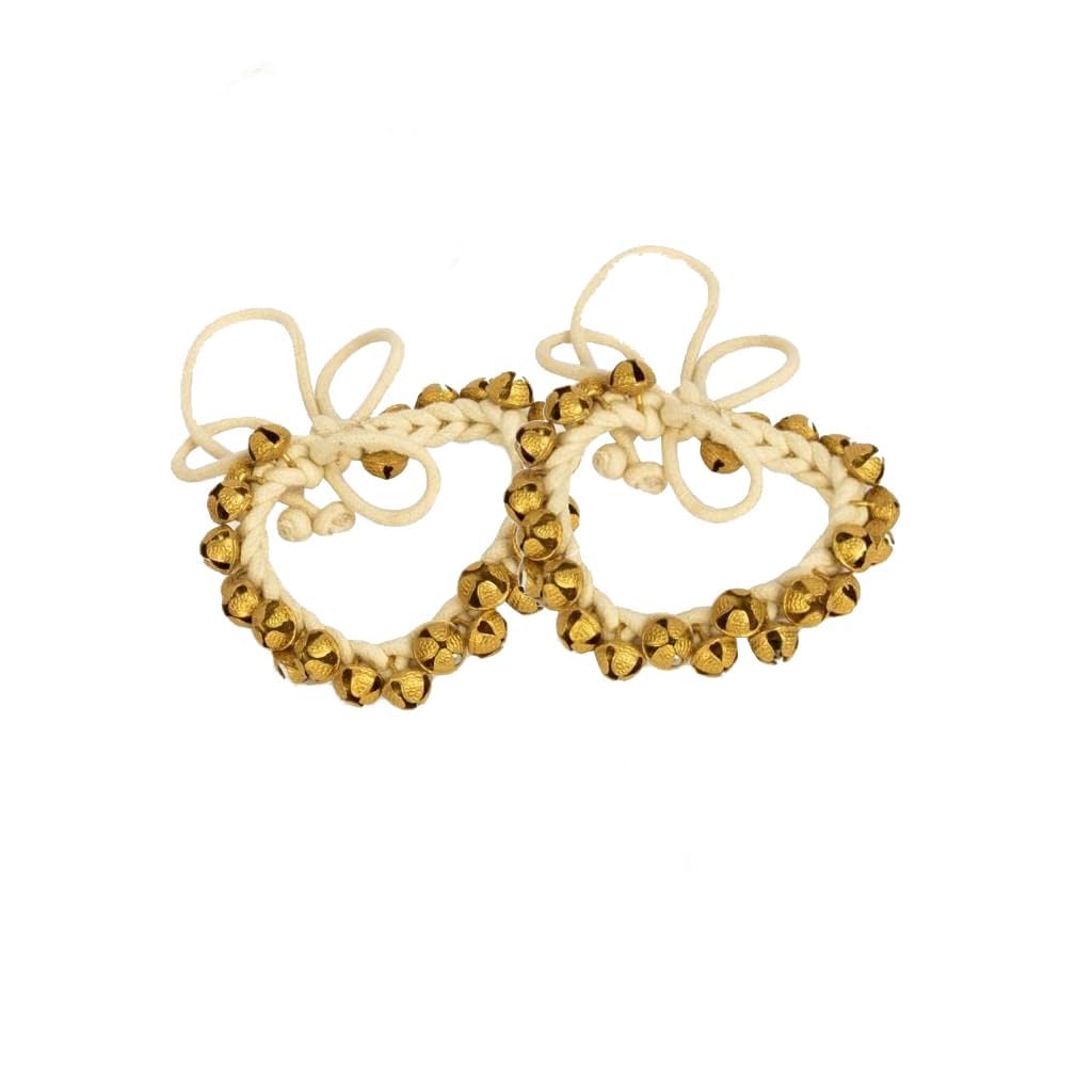 Art of Creation Ghungroo Kathak Dancing Bells Anklet Pair 25+25 Big Bells Anklet Musical Instrument For Classical Bharatnatayam 