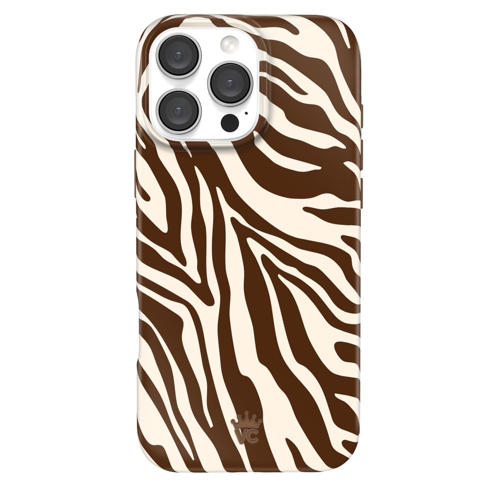 VELVET CAVIAR for iPhone 16 Pro Max Case - Compatible with MagSafe [10ft Drop Tested] - Coco Zebra