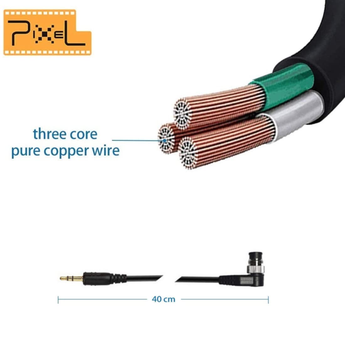 Gfshop 3.5Mm Off Camera Shutter Connecting Cable Cord 3.5Mm Dc0 Camera Connecting Plug For Nikon Cameras With Pixel Shutter Remo