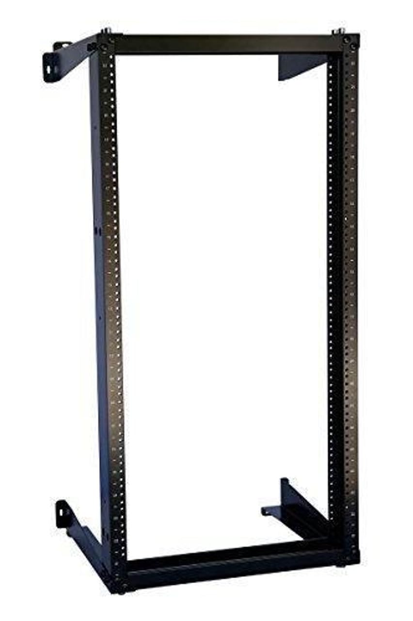 RAISING ELECTRONICS 18U Wall Mount Open Frame 19inch Server Equipment Rack Threaded 15 inch Depth Black (18U)
