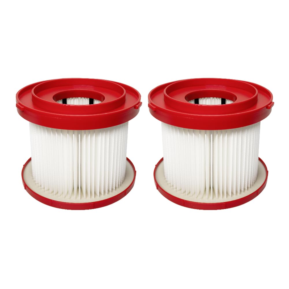 2 Pack 49 90 1900 Replacement Hepa Filter Compatible With Milwaukee Vacuum, Shop Vac Filter, M18 Cordless Wet Dry Vacuum 0780 20