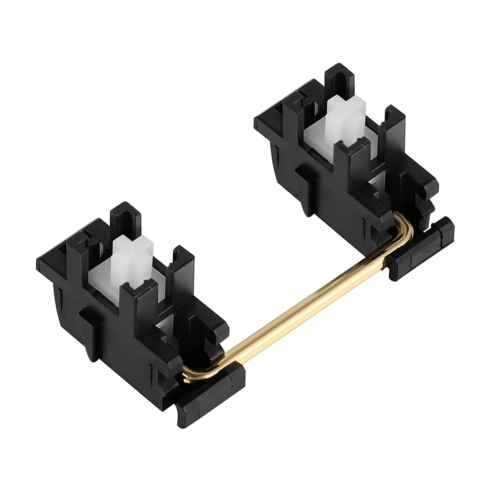 Zuggear Piano Plate Mount Stabilizers 2U 6.25U 7U For Cherry Mx Compatible Mechanical Keyboards (Durock Piano Plate Mount 60/87 Keyboard Kit)