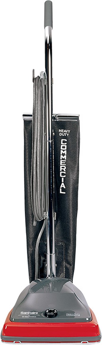 Sanitaire Euksc679J Commercial Shake Out Bag Upright Vacuum Cleaner With 5 Amp Motor, 12'' Cleaning Path,Red