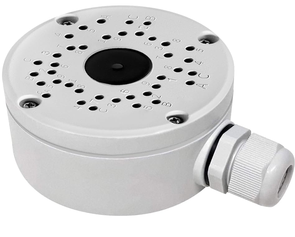 (New Upgrade) Security Camera Junction Box,Universal Ip Camera Mount,Security Camera Bracket Outdoor,Metal Aluminum Waterproof Security Camera Mount,Blink Camera Mount New Upgrade