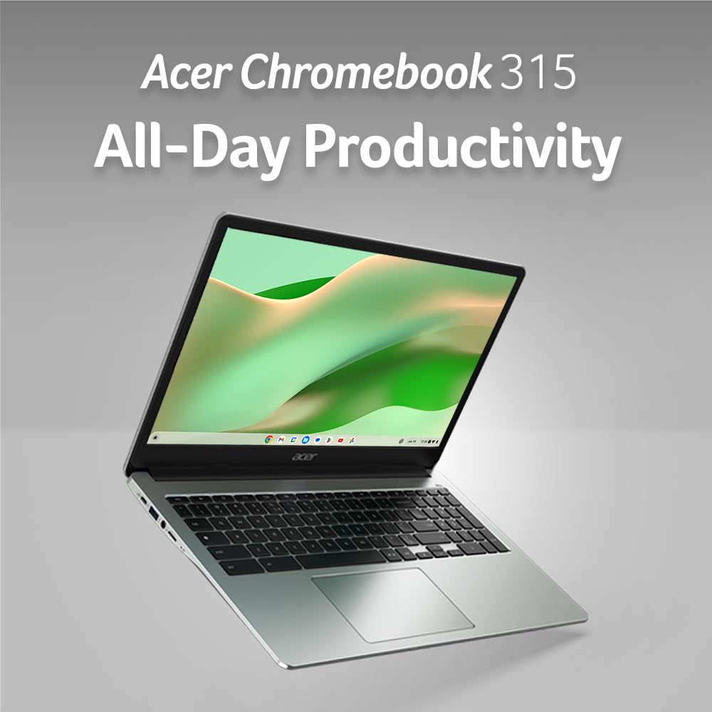 Acer Chromebook 315 Laptop | Intel Celeron N4500 | 15.6'' Full Hd Ips Display | Intel Uhd Graphics | 4Gb Lpddr4X | 64Gb Emmc | I