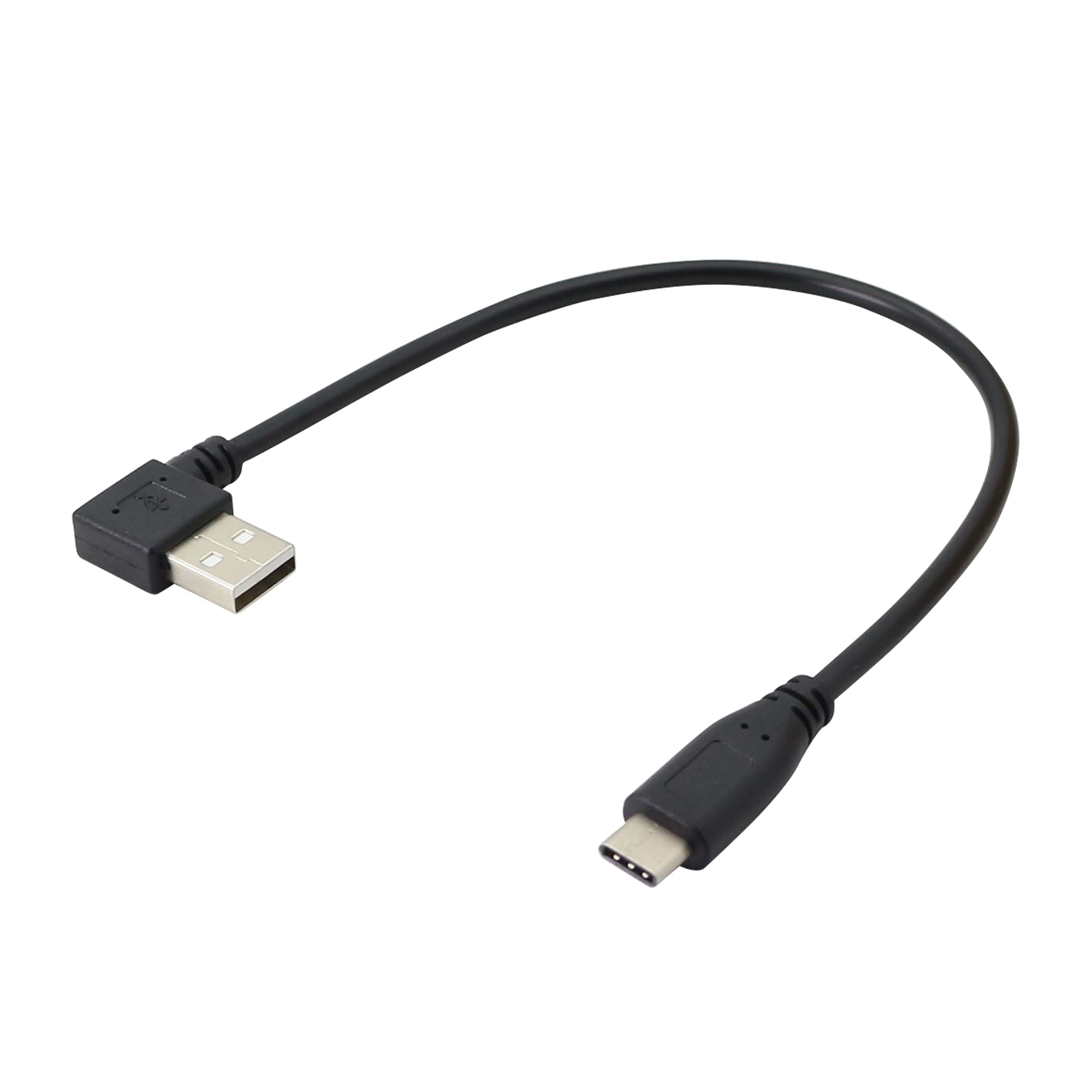 Pngknyocn 90 Degree Usb Adapter Cable Right Angle Usb 2.0 (Type A) Male To Usb 2.0 (Type C) Male Fast Charge And Data Sync Cable
