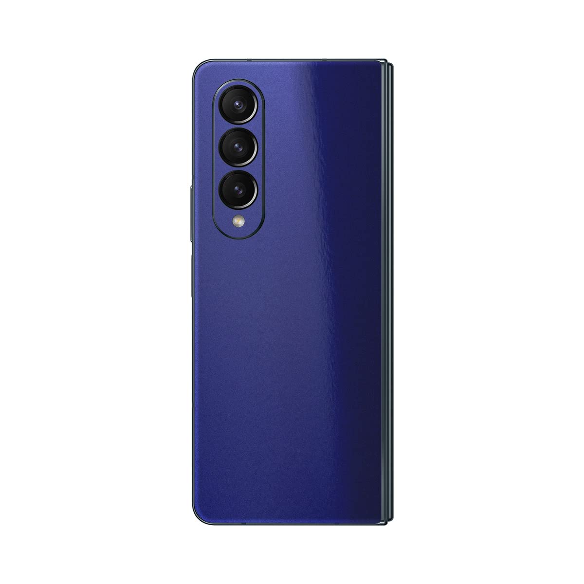 Sopiguard Sticker Skin For Samsung Z Fold4 Full Body Wrap Precision Edge To Edge (Gloss Navy Blue)