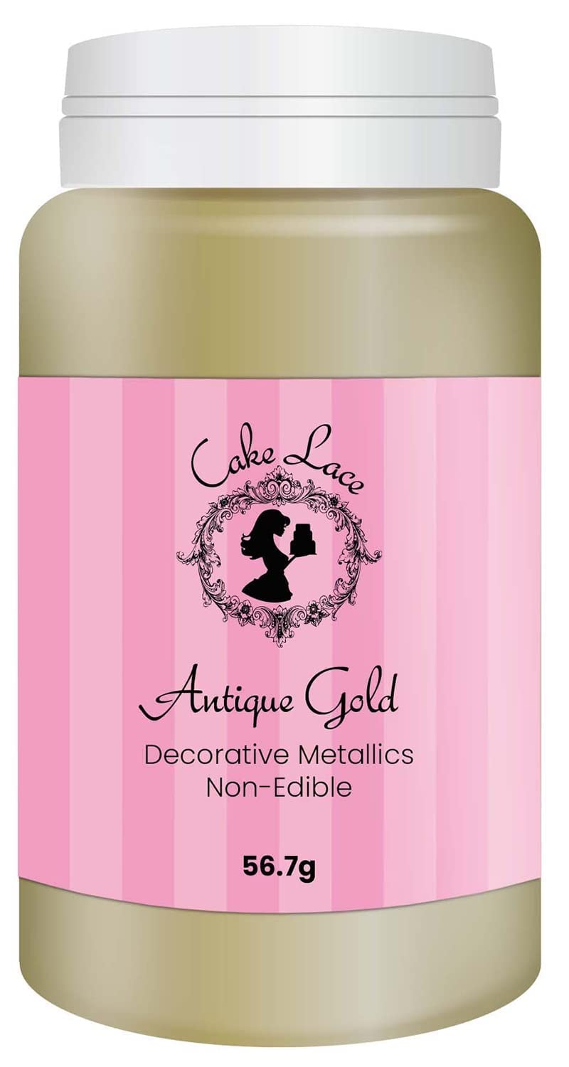 Cake Craft Group Lace Decorative Metallics Luster Dust, 567 Grams Antique Gold