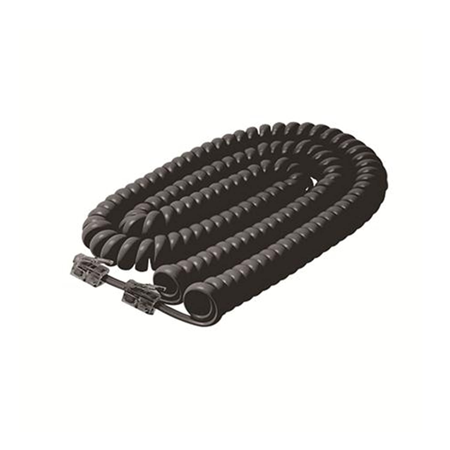 Rotary Phone Cord   Telephone Cords For Landline Phones   Phone Cords Tangle Free   Phone Handset Cord   Landline Cord   Tangle Free Phone Cord For Landline   25 Ft   7.5 M   Black   STEREN 322 025BK