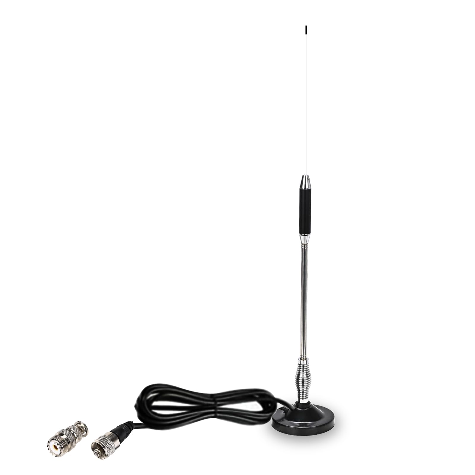 27MHz CB Radio Antenna 27inch with BNC Adaptor and Magnetic Mount for President Midland Cobra Uniden Anytone Truck Radio
