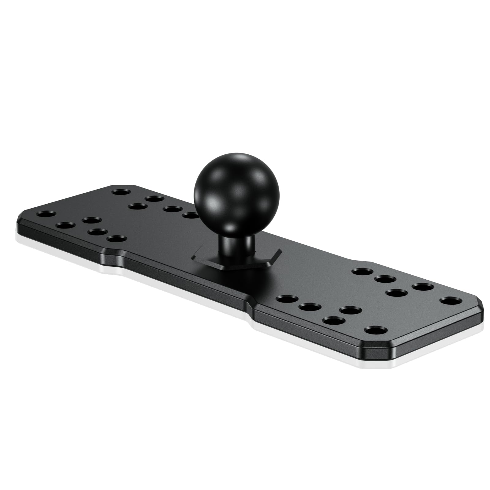 Brcovan 1'' Ball Fish Finder Mount Plate, Aluminum Alloy Universal Marine Electronic Plate For Garmin, Humminbird, Lowrance, Ray
