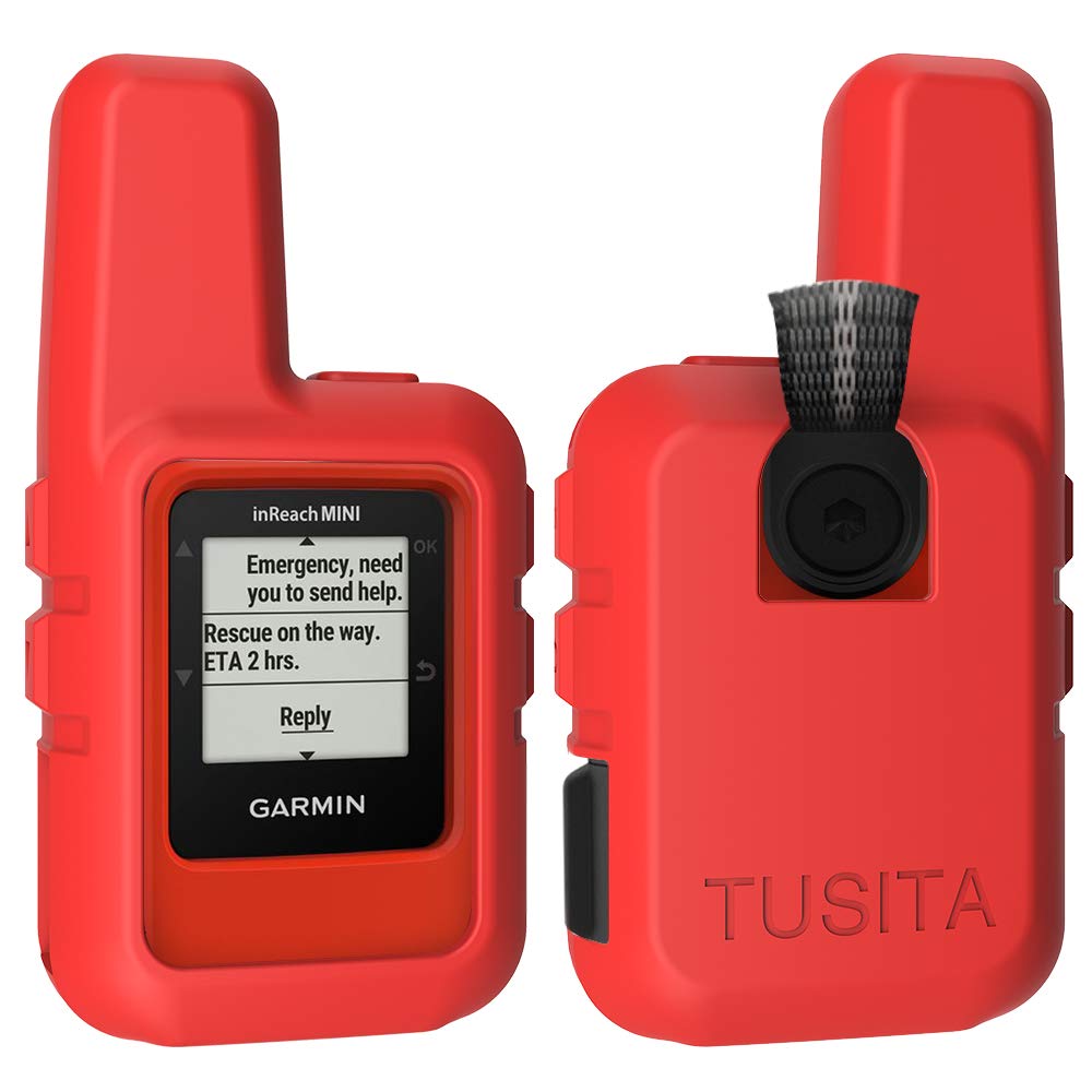Tusita Silicone Case Compatible With Garmin Inreach Mini 2   Red