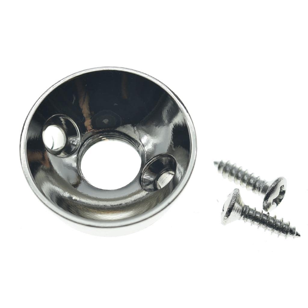 Kaish Nickel Brass American Thread Electric Guitar Jackplate Electrosocket Jack Plate For Fd American/Mim Style Tele/Telecaster