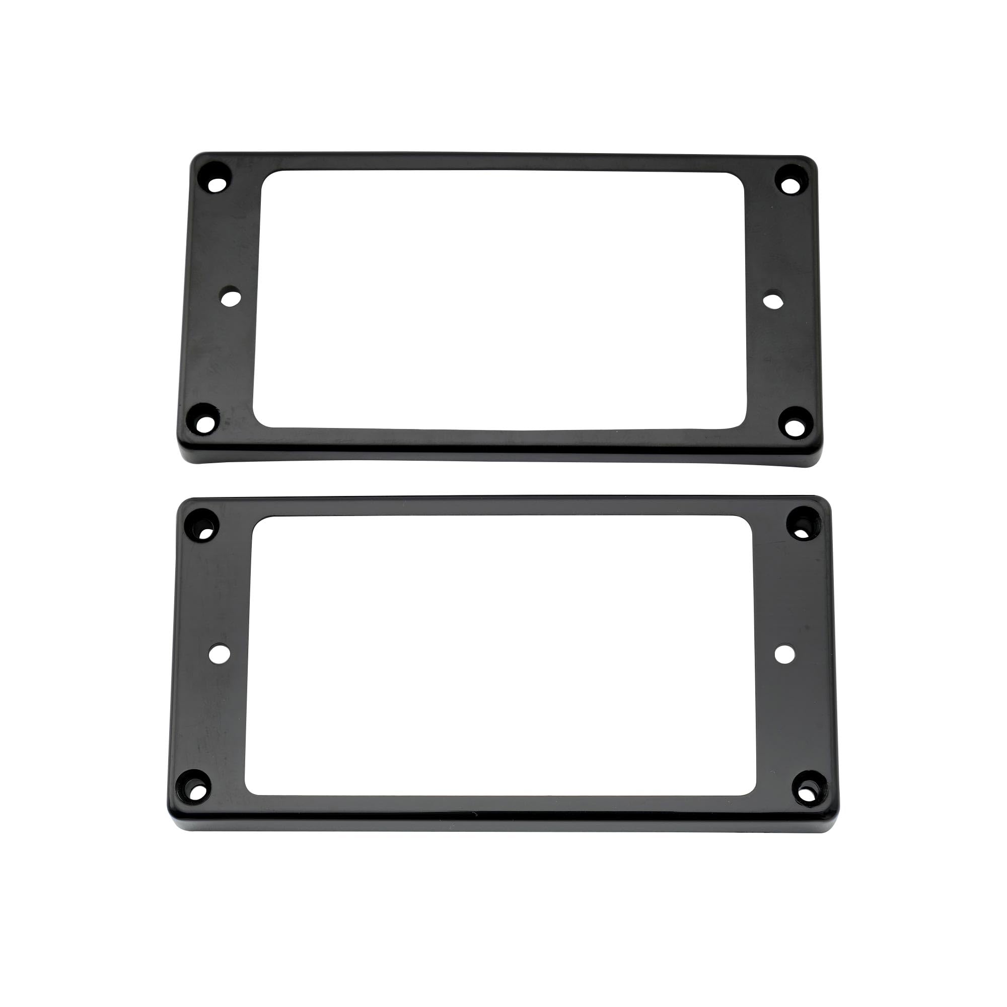 Musiclily Pro Plastic Curved Bottom Humbucker Pickup Rings Neck Bridge Pickup Frame Set For China Made Epiphone Electric Guitar,