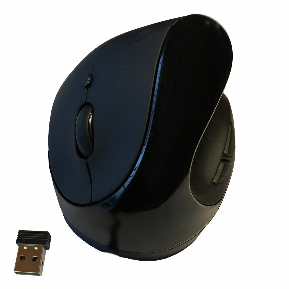 Comfi Ii Wireless Ergonomic Computer Mouse Em011 Bkw, Black
