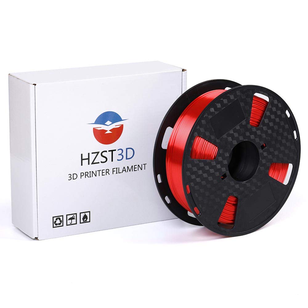 Silk Red Pla 1.75 Mm 3D Printer Filament 1Kg Silk Metallic Red Pla 2.2Lbs Spool Shiny Silky Shine 3D Printing Material Hzst3D