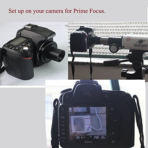 Gosky Deluxe Telescope Camera Adapter Kit Compatible With Nikon Slr - For Telescope Prime Focus And Eyepiece Projection Photogra