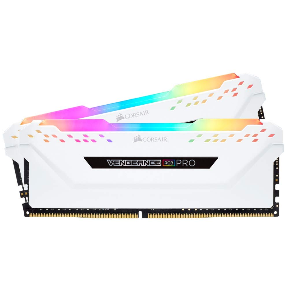 Corsair Vengeance RGB Pro 16GB (2x8GB) DDR4 3600 (PC428800) C18 Desktop memory  White
