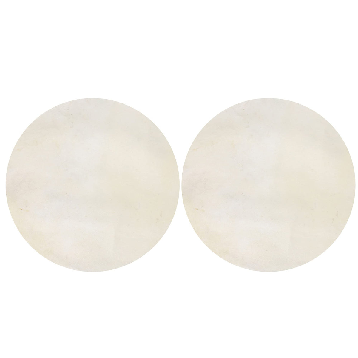 Bqlzr 35Cm Diameter Goat Skin Round Drums Head For Bongo Drum Parts Beige Pack Of 2