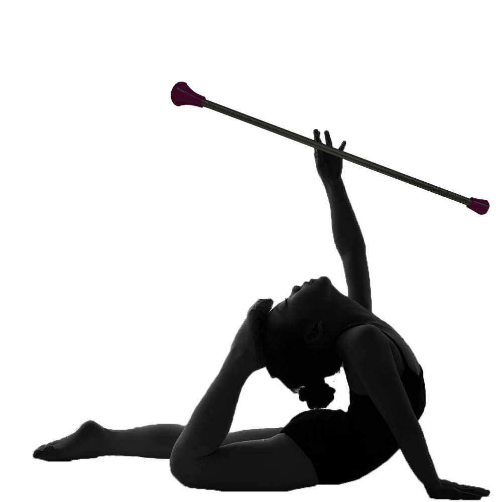 Oiloda Twirling Baton 21 Inches Marching Baton Spinning Dance Baton Metal Gymnastics Parade Stick For Child In Majorette 2 Pack