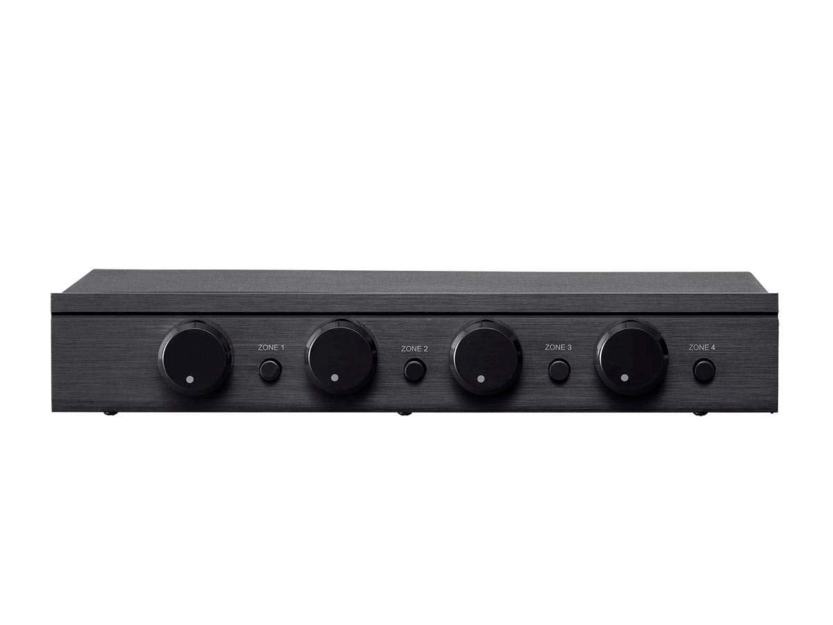 Monoprice Ssvc 4.1 Single Input 4 Channel Speaker Selector With Volume Control, Impedance Protection, Individual Zone On/Off But