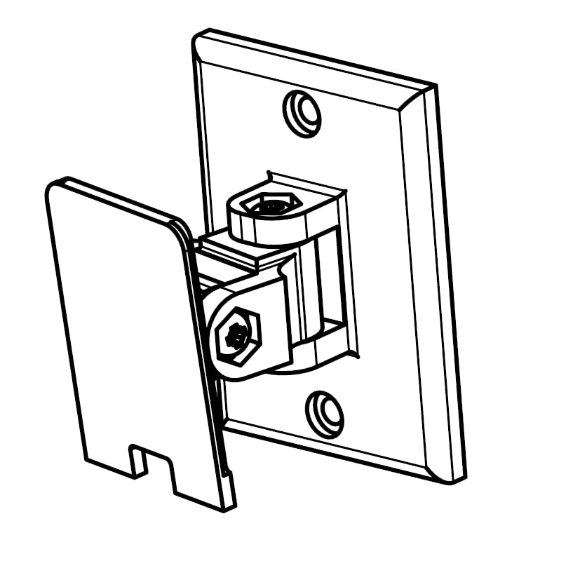 Dtlgear Wall Mount For Simplisafe Indoor Camera   Black