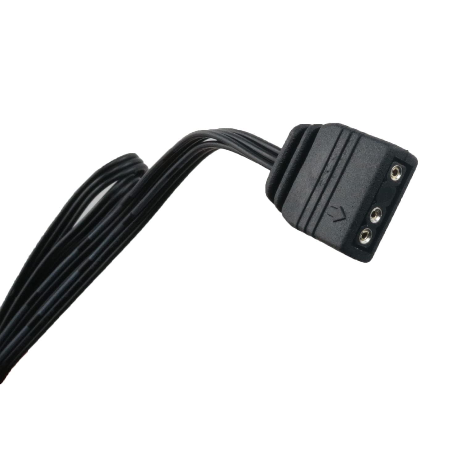 Argb Splitter Cable Zczqc 33.5Cm/13.19Inch 5V 1 Female To 2 Male 3 Pin Argb Extension Cable For Computer Chassis, Cpu Cooler And