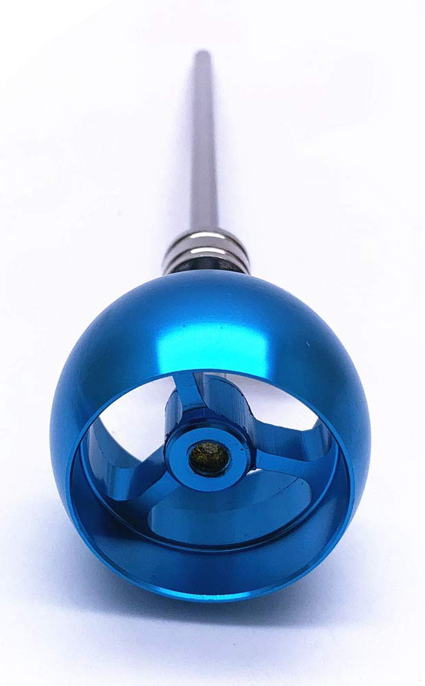 Jiayouy 2 Pieces Bass Drum Pedal Beater Aluminum Alloy Hammer Head Percussion Instrument Accessory Part Blue 1