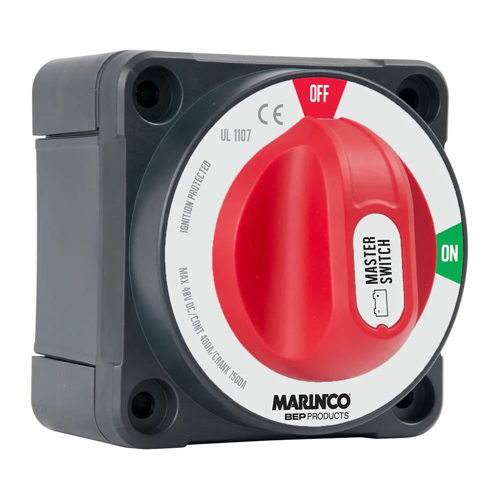 Bep Marinco Power Products Pro Installer Double Pole Battery Switch,Red / Black
