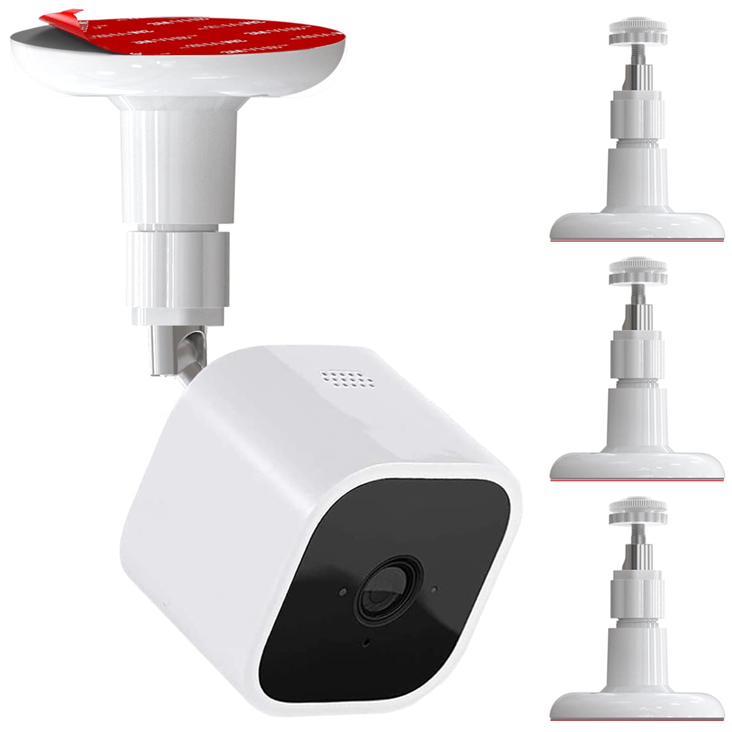 3Pack Screwless Wall Mount Bracket For Blink Outdoor & Indoor Camera Blink Xt2,360 Degree Adjustable Strong Adhesive Mount,2 Ways Installation Vhb Stick On Or Screws, No Tools Needed, No Drilling