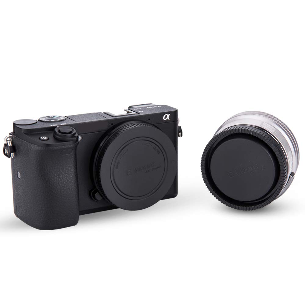 2 Pack E Mount Body Cap & Rear Lens Cover For Sony A6700 A6600 A6500 A6400 A6300 A6100 A6000 A5100 Zv E10 Zv E1 A7C Ii A7Cii A7C