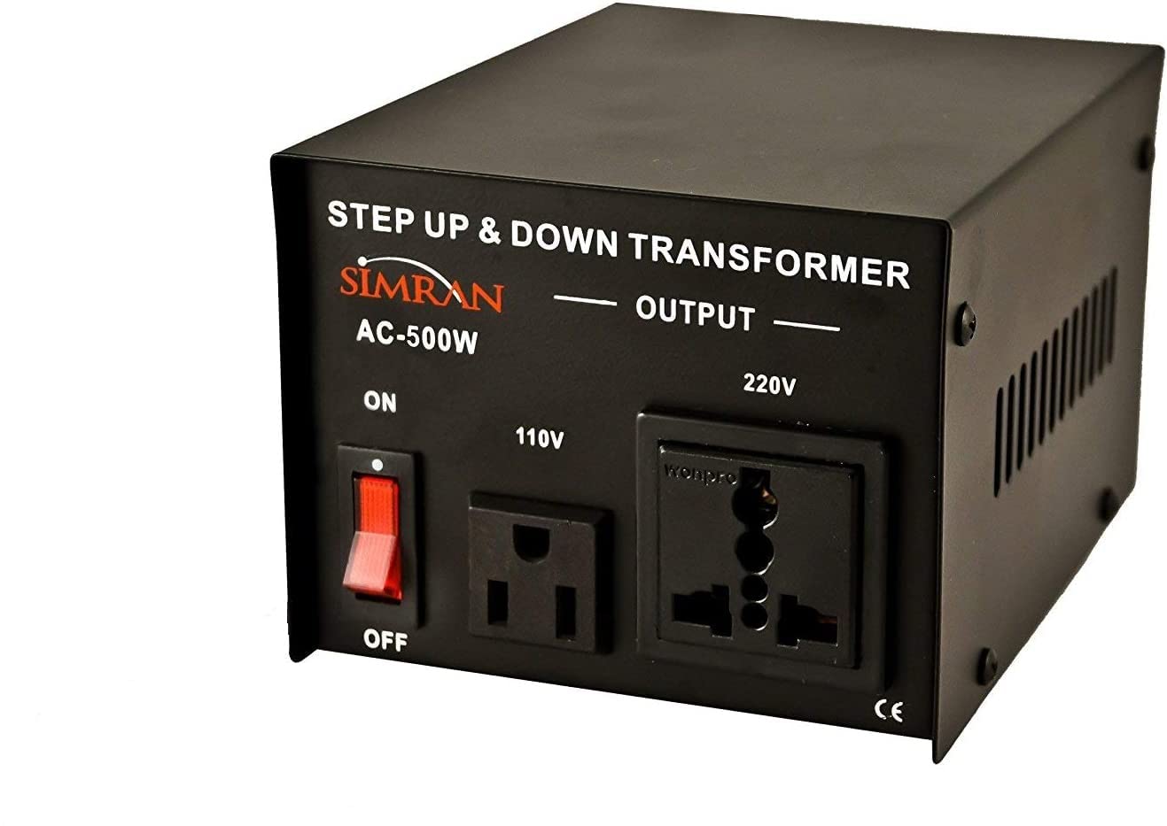 Simran Ac 500 110 To 220 Voltage Power Converter Step Up Down Transformer, 500 Watt, Black