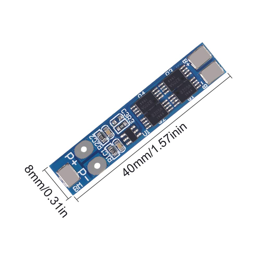 Aceirmc 2S 7.4V 8.4V 8A 18650 Charger Pcb Bms Protection Board For Li Ion Lithium Battery Cell (8Pcs)