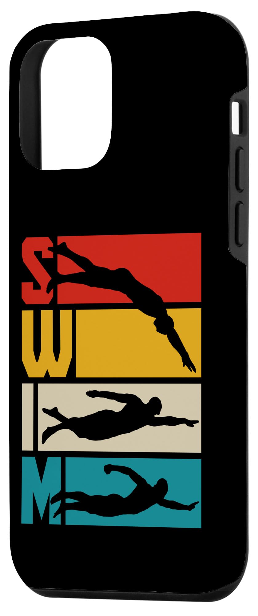 Iphone 12 Mini Swim Swimming Vintage Retro Swimmer Case