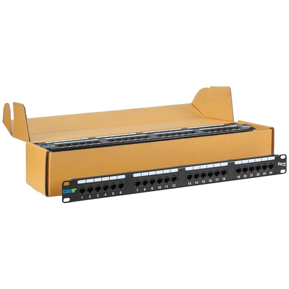 Icc Cat5E Patch Panel With 24 Ports And 1 Rms In 6 Pack