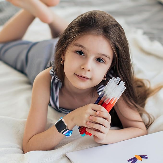 Xininyia Scrunchies Bands Compatible For Bark Smart Watch, Cute Printed Elastic Loop Bands Bracelet Strap Replacement