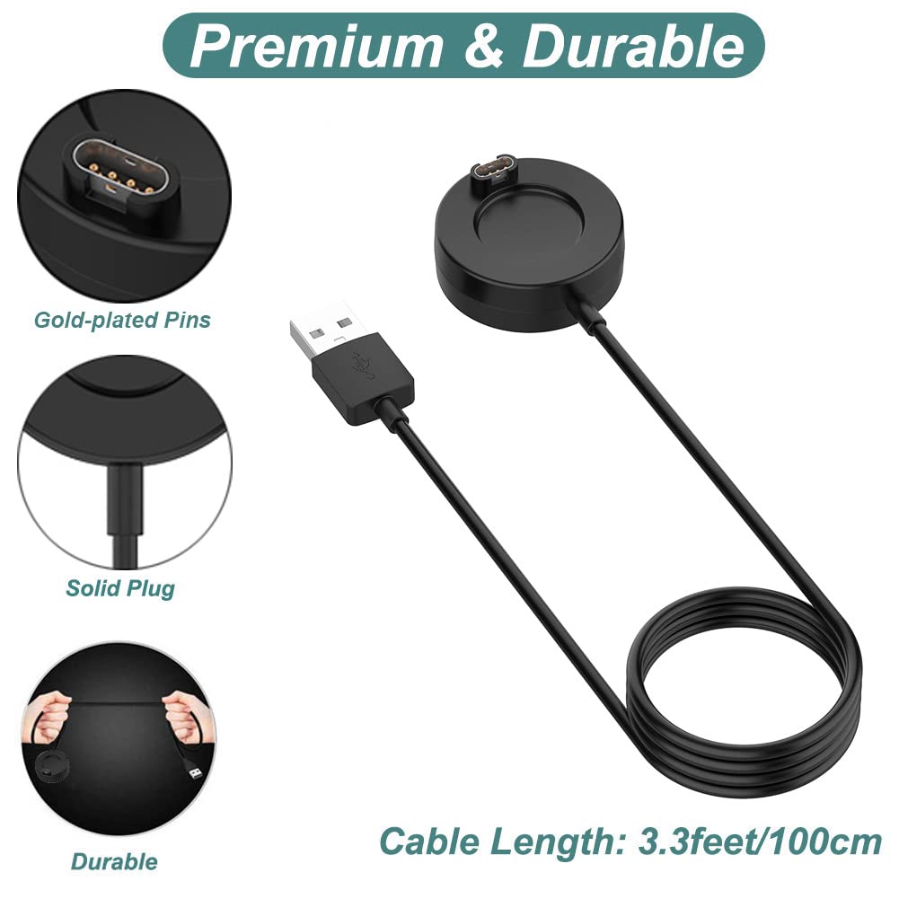 Charger For Garmin Forerunner 965 955 945 935 745 265 255 245 55 45, Approach S10 S12 S40 S42 S60 S62 S70, Fenix 7 7S 7X, Vivoac