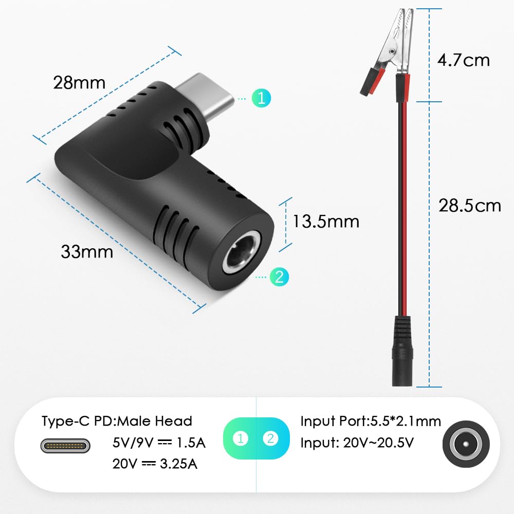 Shnitpwr 72W Universal Power Supply Adjustable Dc 3V ~ 24V 3A Ac/Dc Adapter With Usb C Charger Pd 65W Upgraded 100V 240V Ac To D