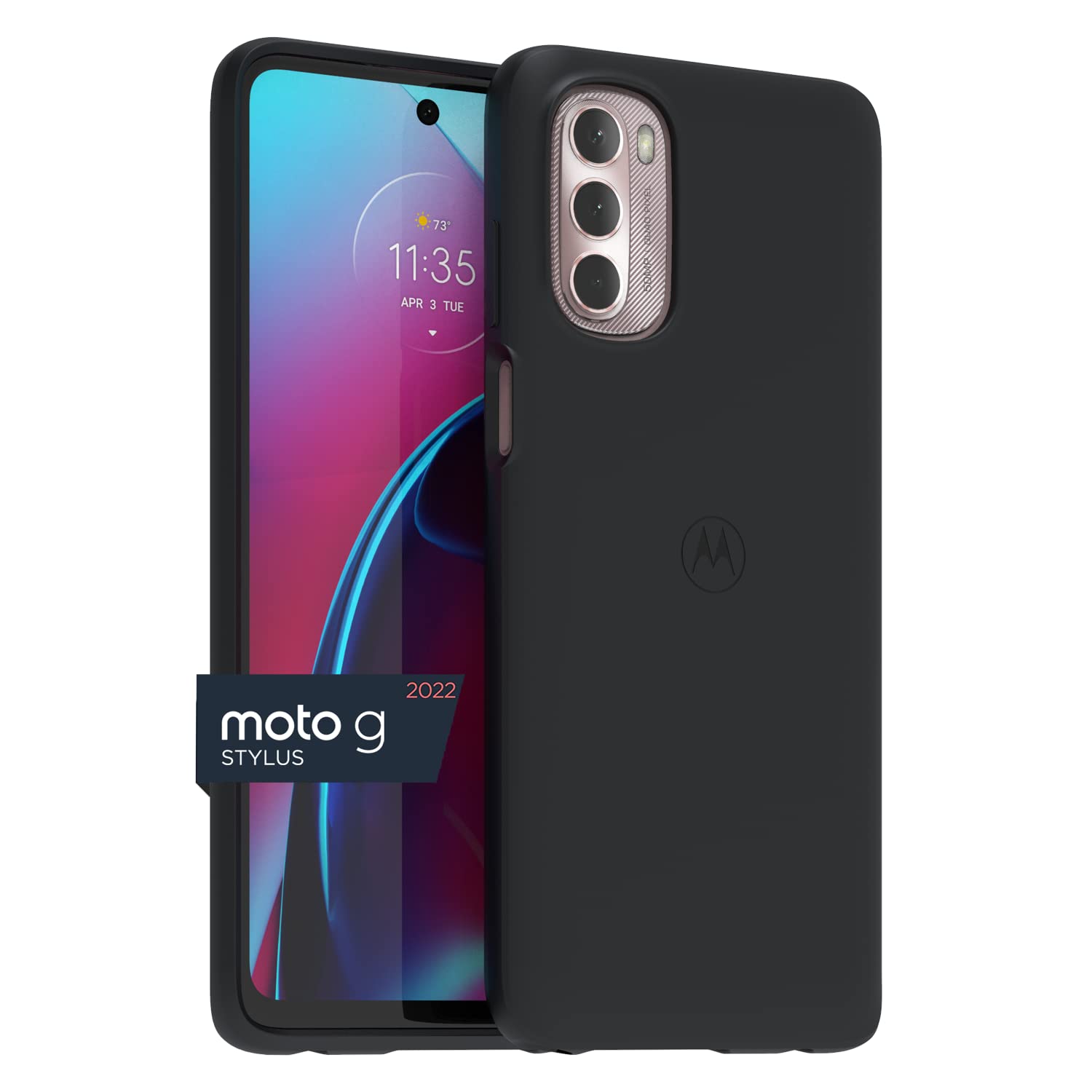 Motorola Moto G Stylus (2022) Protective Case  Precision Fit, Stylish Shock Absorbing Phone Cases   Black [Not For 2022 G Stylus