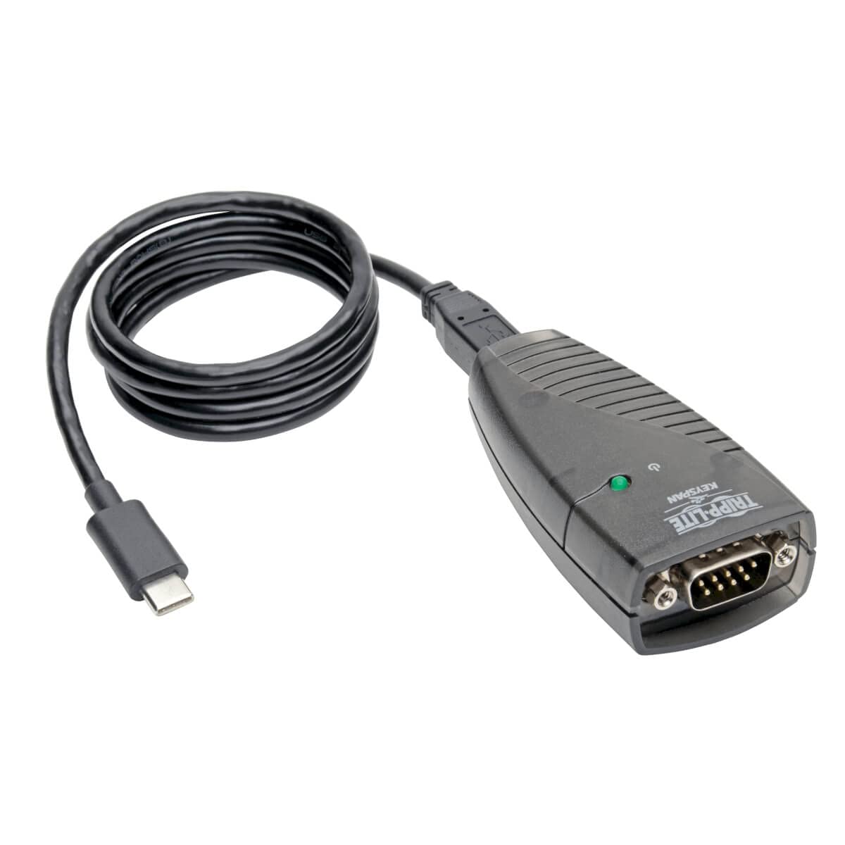 Tripp Lite Keyspan High Speed USB-C to Serial Adapter DB9 RS232 Cable, 3 Feet / 0.91 Meters, Windows Server & MacOS Compatible, 