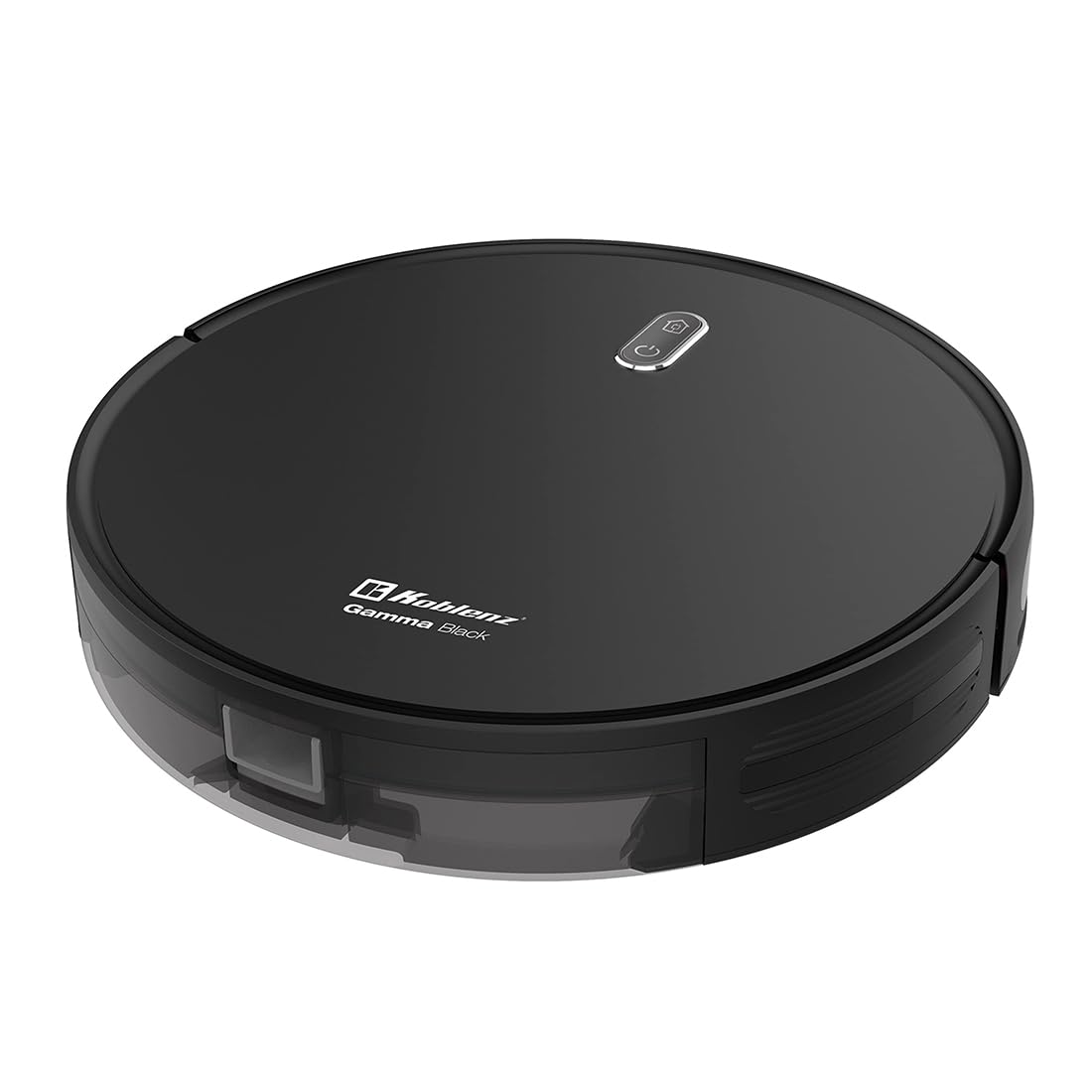 Koblenz Gamma Black Robot Vacuum Wi Fi Connectivity, Smart Mapping Technology With Systematic Cleaning Pattern, Compatible With Alexa, Google, Good For Pet Hair, Carpets, Hard Floors, Self Charging