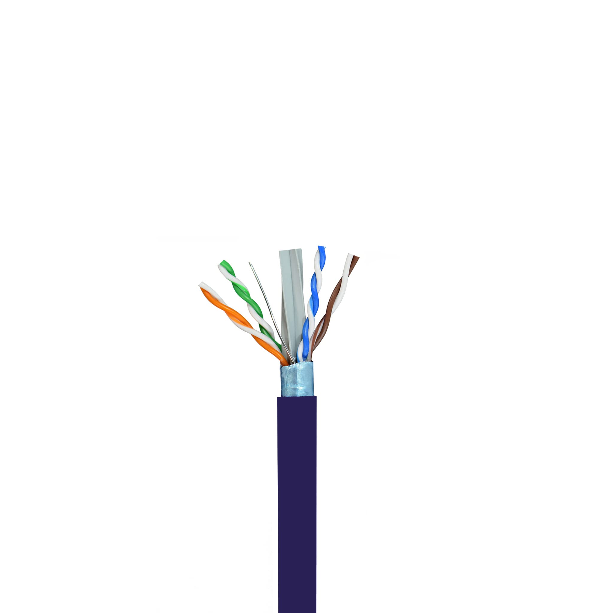 Elite Cat6 Shielded Riser (Cmr), 1000Ft, F/Utp 23Awg, Solid Bare Copper, 550Mhz, Ul Certified, Ul Lp Certification, Bulk Etherne