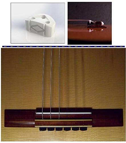 Rosette Diamond Secure Classical Guitar String Ties / New Low Profile Bridgebeads