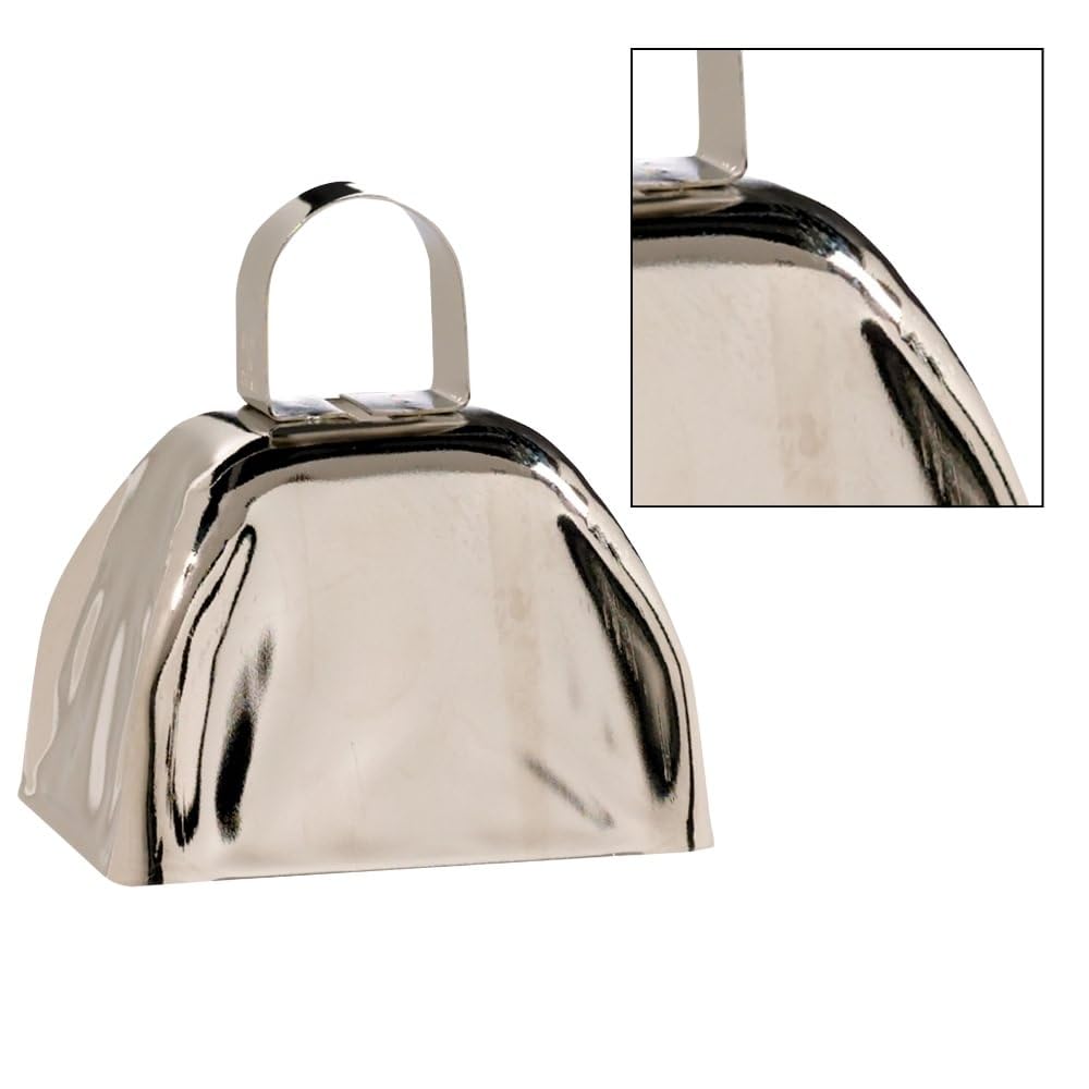 Amscan Metal Cowbell, 3 X 3, Silver